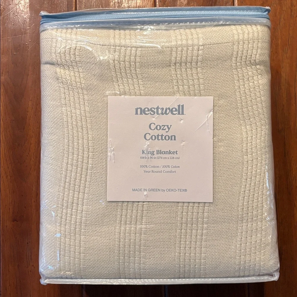 Nestwell King Stripe Cotton Blanket